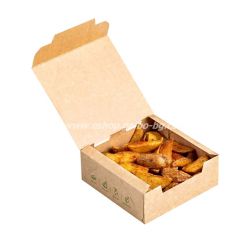 Картонена кутия за храна GAIA LINE за картофки и апетайзери  13*13*5 см  25 бр / 450 бр