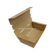 Картонена крафт кутия за храна 980 мл, размери на дъното: 16/9.5/5,5 см, 250 бр. 