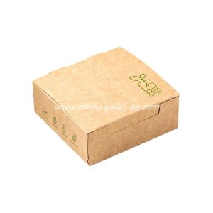 Картонена кутия за храна GAIA LINE за картофки и апетайзери  13*13*5 см  25 бр / 450 бр