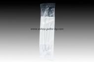Комплект прозрачни пластмасови прибори за многократна употреба  - вилица, нож, салфетка - 500 бр
