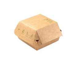 Картонена кутия за хамбургер БИО GAIA LINE 11*11*8,5 см, 120 бр / 480 бр.