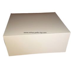 Картонена кутия за  торта БЯЛА    30*30*10 см  - 20 бр / 120 бр..