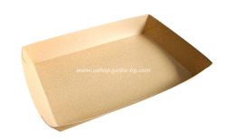 Картонен поднос за сервиране  230/140/35 мм  100 бр / 400 бр