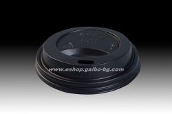 Капак STL за картонена чаша 4 oz ЧЕРЕН, ø62 мм  50 бр /  2000 бр