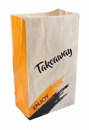 Плик за меню без дръжки, с печат TAKE AWAY голям  19/11/33,5 см - 250 бр   В ПРОМОЦИЯ