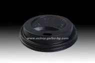 Капак STL за картонена чаша 4 oz ЧЕРЕН, ф65 мм 100 бр /  2000 бр