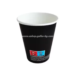Картонена чаша 6 oz (150 мл) BLACK   50 бр / 1000 бр