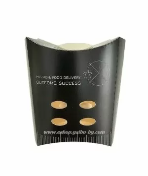 Картонена кутия за пържени картофки с капак за доставки  "Easy Eats"   8,5*7*12 см - 50 бр / 500 бр