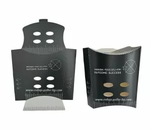 Картонена кутия за пържени картофки с капак за доставки  "Easy Eats"   8,5*7*12 см - 50 бр / 500 бр