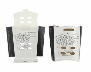 Картонена кутия за пържени картофки с капак за доставки  "Easy Eats"   8,5*7*12 см - 50 бр / 500 бр