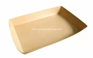 Картонен поднос за сервиране  230/140/35 мм  100 бр / 400 бр