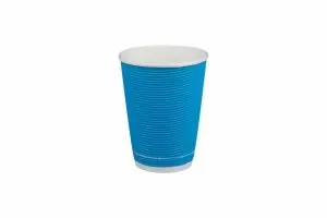 Картонена чаша 8 oz (200 мл) рипъл ЦВЕТНА МИКС , тристенна, 25 бр / 500 бр.