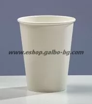 Бяла картонена чаша 14 oz (350 мл) диаметър ф90 мм  - 50 бр / 1000 бр