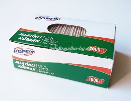 Опаковани клечки за зъби, 1000 бр