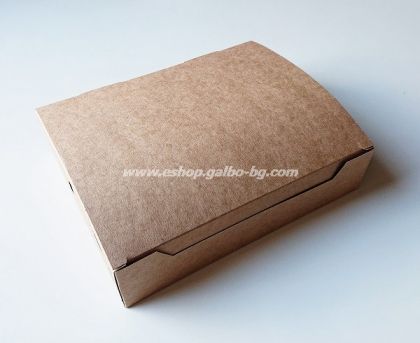 Картонена кутия за гофрети и палачинки,  22*18*5 см,  25 бр / 350 бр