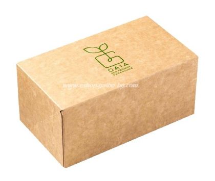 Картонена кутия GAIA LINE - PLASTIC FREE, 210x125x100 mm, 25 бр / 100 бр