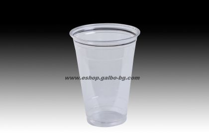Прозрачна (РЕТ) чаша 16 oz Ф95 ТЕЖКА  (400/450 мл) - 50 бр