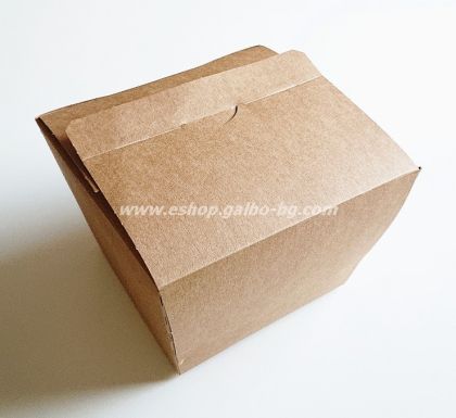 Картонена кутия за хамбургер XL крафт  11*11,5*10 см,  45 бр / 180 бр