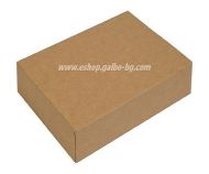 Картонена крафт кутия за 6 донъти/понички ,  27*19*7,5 см,  25 бр / 200 бр