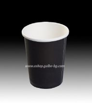 Картонена чаша 8 oz (200 мл) BLACK  50 бр / 1000 бр