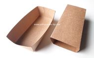 Картонена КРАФТ кутия за храна от две части голяма  18,5*8*5,5см  50 бр / 500 бр