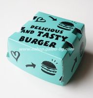 Картонена кутия за бургер  Delicious and Tasty  11.5*11.5*8.5 см, 80 бр / 160 бр.