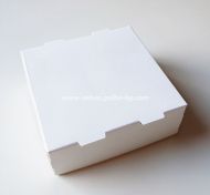 Картонена кутия за донът/поничка/канелено руло  БЯЛА, 13*13*5 см  25 бр / 425 бр