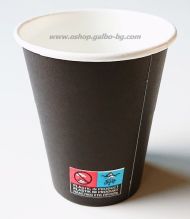 Картонена чаша 16 oz (400 мл) BLACK - 50 бр / 1000 бр