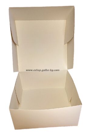 Картонена кутия за  торта БЯЛА    30*30*10 см  - 20 бр / 120 бр..
