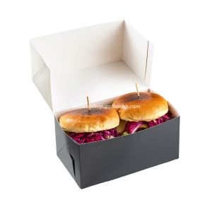 Картонена кутия двоен бургер "Easy Eats", 210x125x100 mm, 25 бр / 100 бр