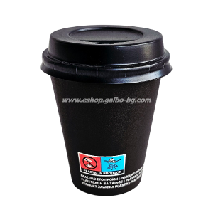 Картонена чаша 6 oz (150 мл) BLACK   50 бр / 1000 бр