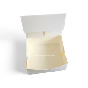 Картонена кутия за 4 парчета торта БЯЛА   16*14*8 см - 25 бр / 250 бр.