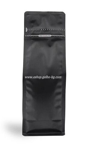 Черен мат плик тип кутия, с вентил и цип 100х70х250 мм 250 гр, 25 бр / 1000 бр  В ПРОМОЦИЯ
