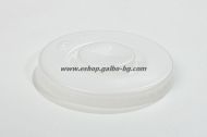 Пластмасов капак за 12 oz чаша, 80 мм,  за студени напитки  100/1000 бр