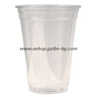 Прозрачна (РЕТ) чаша 9 oz Висока (250 мл) диаметър 80 мм 50 бр