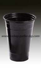Черна (РЕТ) чаша 16 oz (400/450 мл) - 50 бр