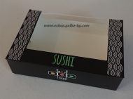 Картонена кутия малка "Sushi" 16,5*11,5*4 см  25 / 600 бр